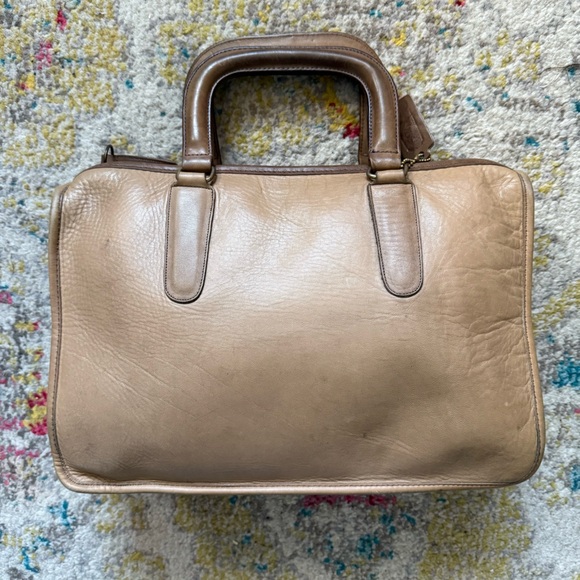 COACH Vintage Bonnie Cashin Slim Satchel Standard‎ Bag Putty 9430 - Picture 1 of 10